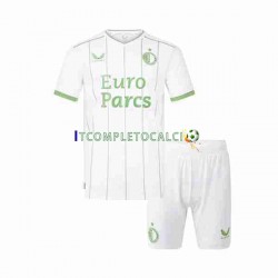 Maglia Feyenoord Rotterdam Terza Divisa 2023-2024 Manica Corta ,Bambino