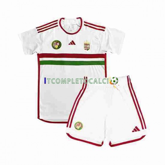 Maglia Hungray Divisa Away 2022 Manica Corta ,Bambino