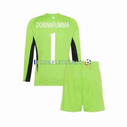 Maglia Italia Donnarumma 1 Portiere Divisa Home 2023 Manica Lunga ,Bambino