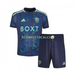 Maglia Leeds United Divisa Away 2023-2024 Manica Corta ,Bambino