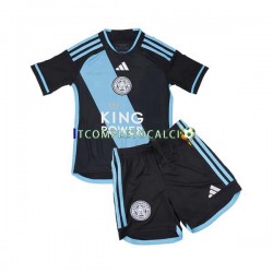 Maglia Leicester City Divisa Away 2023-2024 Manica Corta ,Bambino
