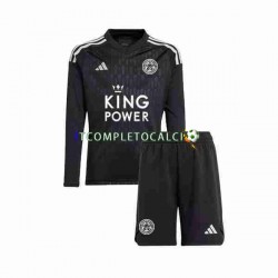 Maglia Leicester City Portiere Terza Divisa 2023-2024 Manica Lunga ,Bambino