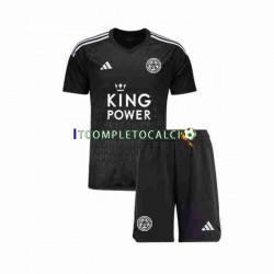 Maglia Leicester City Portiere Terza Divisa 2023-2024 Manica Corta ,Bambino