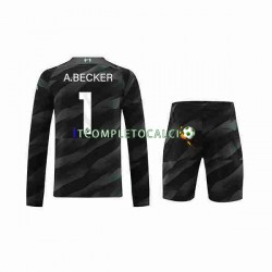 Maglia Liverpool A.Becker 1 Portiere Divisa Away 2023-2024 Manica Lunga ,Bambino