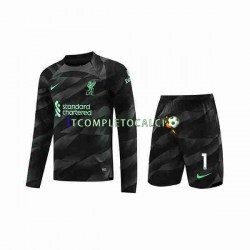 Maglia Liverpool A.Becker 1 Portiere Divisa Away 2023-2024 Manica Lunga ,Bambino