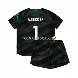 Maglia Liverpool A.Becker 1 Portiere Divisa Away 2023-2024 Manica Corta ,Bambino