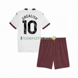 Maglia Manchester City Jack Grealish 10 Divisa Away 2023-2024 Manica Corta ,Bambino