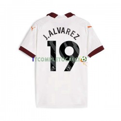 Maglia Manchester City Julian Alvarez 19 Divisa Away 2023-2024 Manica Corta ,Uomo