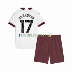 Maglia Manchester City Kevin De Bruyne 17 Divisa Away 2023-2024 Manica Corta ,Bambino