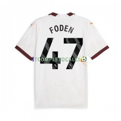 Maglia Manchester City Phil Foden 47 Divisa Away 2023-2024 Manica Corta ,Uomo