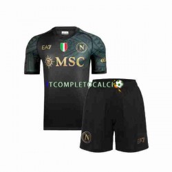 Maglia Napoli Terza Divisa 2023-2024 Manica Corta ,Bambino