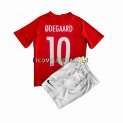 Maglia Norvegia ODEGAARD 10 Divisa Home 2022 Manica Corta ,Bambino