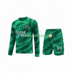 Maglia Paris Saint-Germain Donnarumma 99 Portiere Divisa Home 2023-2024 Manica Lunga ,Bambino