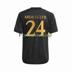 Maglia Real Madrid Arda Guler 24 Terza Divisa 2023-2024 Manica Corta ,Uomo