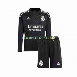 Maglia Real Madrid Portiere Divisa Away 2023-2024 Manica Lunga ,Bambino