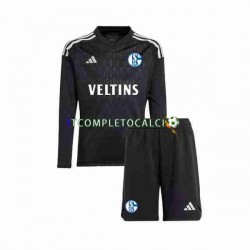 Maglia Schalke 04 Portiere Divisa Away 2023-2024 Manica Lunga ,Bambino