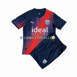 Maglia West Bromwich Albion Terza Divisa 2023-2024 Manica Corta ,Bambino