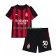 Maglia AC Milan Ardon Jashari 30 Divisa Home 2025-2026 Manica Corta ,Bambino