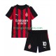 Maglia AC Milan Rafael Leao 10 Divisa Home 2025-2026 Manica Corta ,Bambino