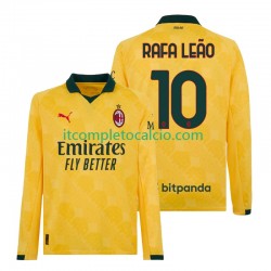 Maglia AC Milan Rafael Leao 10 Terza Divisa 2025-2026 Manica Lunga ,Uomo