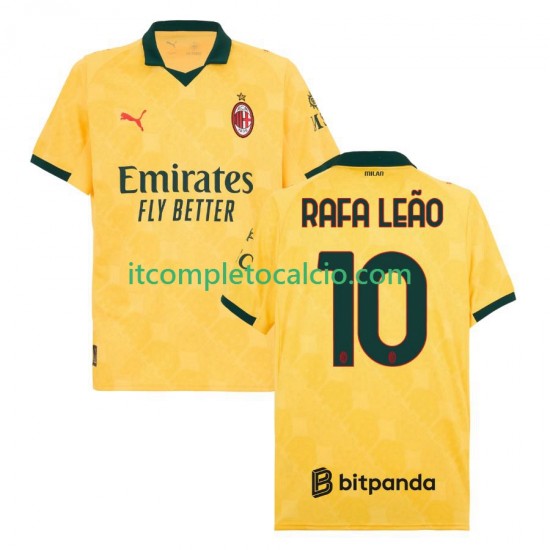 Maglia AC Milan Rafael Leao 10 Terza Divisa 2025-2026 Manica Corta ,Uomo