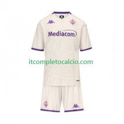 Maglia ACF Fiorentina Divisa Away 2025-2026 Manica Corta ,Bambino