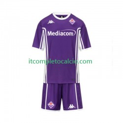 Maglia ACF Fiorentina Divisa Home 2025-2026 Manica Corta ,Bambino