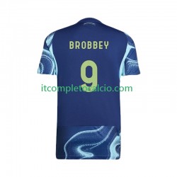 Maglia AFC Ajax Brian Brobbey 9 Divisa Away 2025-2026 Manica Corta ,Uomo