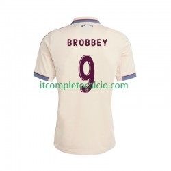 Maglia AFC Ajax Brian Brobbey 9 Terza Divisa 2025-2026 Manica Corta ,Uomo