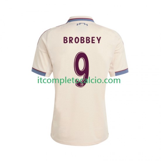 Maglia AFC Ajax Brian Brobbey 9 Terza Divisa 2025-2026 Manica Corta ,Uomo