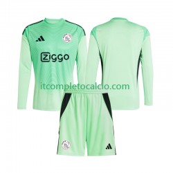 Maglia AFC Ajax Portiere Divisa Home 2025-2026 Manica Lunga ,Bambino