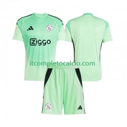 Maglia AFC Ajax Portiere Divisa Home 2025-2026 Manica Corta ,Bambino