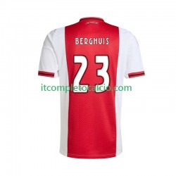 Maglia AFC Ajax Steven Berghuis 23 Divisa Home 2025-2026 Manica Corta ,Uomo