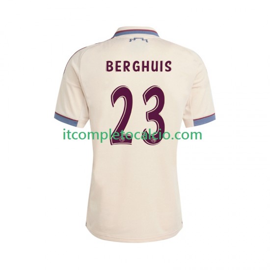Maglia AFC Ajax Steven Berghuis 23 Terza Divisa 2025-2026 Manica Corta ,Uomo