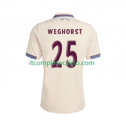 Maglia AFC Ajax Wout Weghorst 25 Terza Divisa 2025-2026 Manica Corta ,Uomo