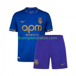 Maglia AS Monaco Divisa Away 2025-2026 Manica Corta ,Bambino