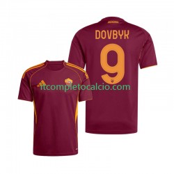 Maglia AS Roma Artem Dovbyk 9 Divisa Home 2025-2026 Manica Corta ,Uomo
