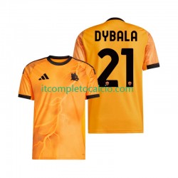 Maglia AS Roma Dybala 21 Divisa Away 2025-2026 Manica Corta ,Uomo