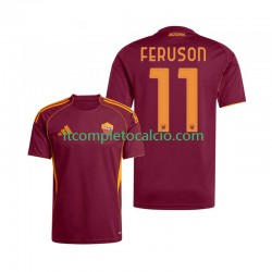 Maglia AS Roma Evan Ferguson 11 Divisa Home 2025-2026 Manica Corta ,Uomo