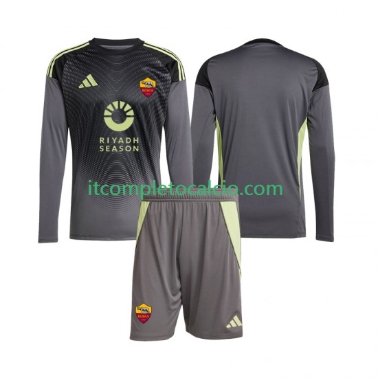 Maglia AS Roma Portiere Divisa Home 2025-2026 Manica Lunga ,Bambino