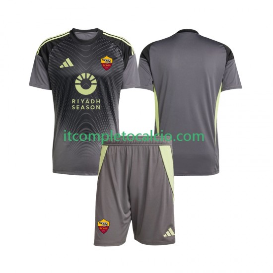 Maglia AS Roma Portiere Divisa Home 2025-2026 Manica Corta ,Bambino
