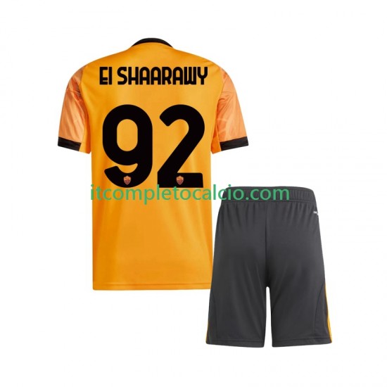 Maglia AS Roma Stephan El Shaarawy 92 Divisa Away 2025-2026 Manica Corta ,Bambino