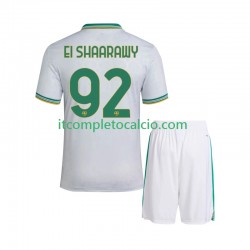 Maglia AS Roma Stephan El Shaarawy 92 Terza Divisa 2025-2026 Manica Corta ,Bambino