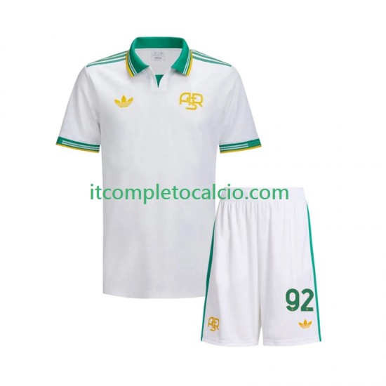 Maglia AS Roma Stephan El Shaarawy 92 Terza Divisa 2025-2026 Manica Corta ,Bambino