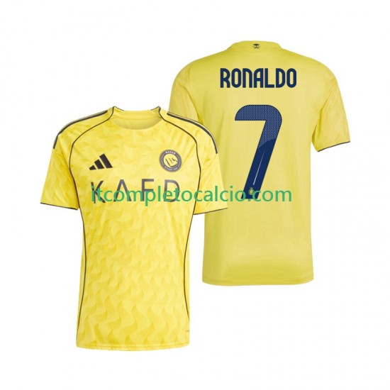Maglia Al Nassr Cristiano Ronaldo 7 Divisa Home 2025-2026 Manica Corta ,Uomo