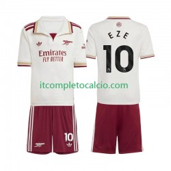 Maglia Arsenal Eberechi Eze 10 Terza Divisa 2025-2026 Manica Corta ,Bambino