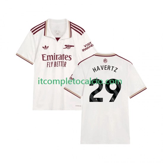 Maglia Arsenal Kai Havertz 29 Terza Divisa 2025-2026 Manica Corta ,Uomo