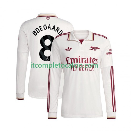 Maglia Arsenal Martin Odegaard 8 Terza Divisa 2025-2026 Manica Lunga ,Uomo