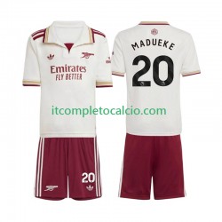 Maglia Arsenal Noni Madueke 20 Terza Divisa 2025-2026 Manica Corta ,Bambino