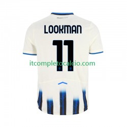 Maglia Atalanta Ademola Lookman 11 Divisa Away 2025-2026 Manica Corta ,Uomo